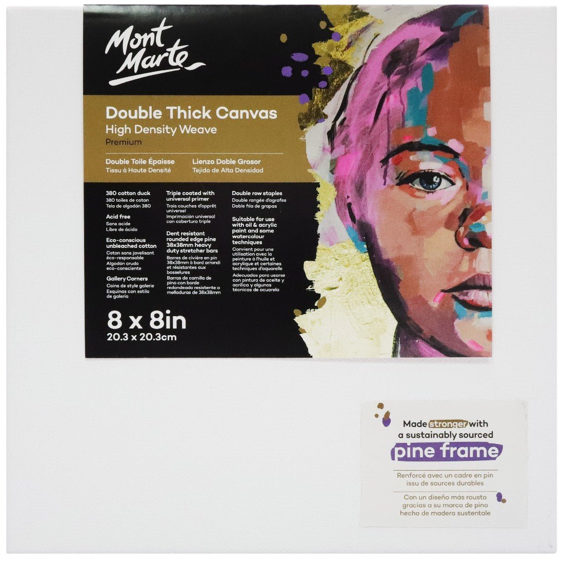 M.M. Canvas P.d.t. 8x8, 20.3x20.3cm